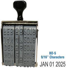 Line Date Stamp Size 9/16 Characters
