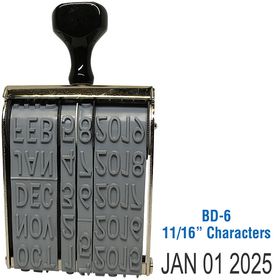 Line Date Stamp Size 11/16 Characters