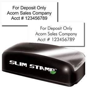 3 Line Slim Check Endorsement Stamp