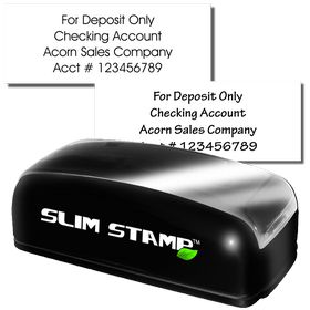 4 Line Slim Check Endorsement Stamp