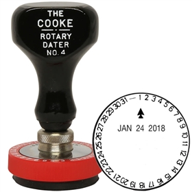 Cooke Rotary Date Stamp 31 Day Dial 1-5/8 Size