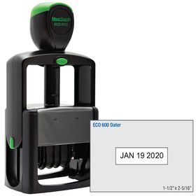 ECO Series Self Inking Date Stamp 1-1/2 x 2-15/16