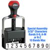 Special Assembly 10 Wheel Shiny Heavy Duty Number Stamp 5/32 Characters