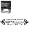 Self Inking Scroll Palatino Customized Address Ink Stamp