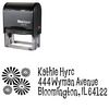 Self Stamping Burst Lounge Bait Personal Address Ink Stamp