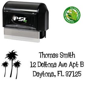 Pre-Inked Palms Lounge Bait Creative Address Stamp