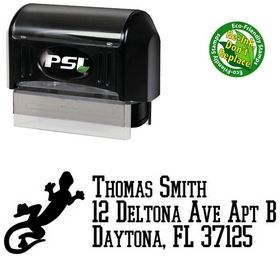 PSI Pre-Ink Gecko College Boy Customized Address Stamp