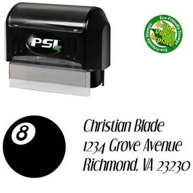 PSI Pre-Ink 8 Ball Orphan Dreams Inking Address Stamp