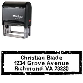 Self Stamping Inked Creative Address Stamper