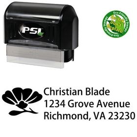 Pre-Ink Rose Morals Customized Address Ink Stamp