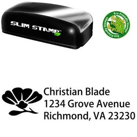 Slim Pre-Ink Rose Morals Customized Address Ink Stamp