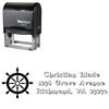 Self-Inking Rudder Swash Creative Address Ink Stamp