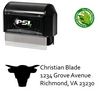 Pre-Inked Bull Compliant Return Address Ink Stamp