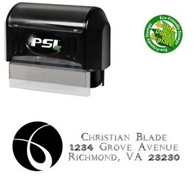 PSI Pre-Ink Circle Daemonesque Customized Address Rubber Stamp