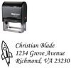 Self Inking Rocket Corsiva Address Stamp