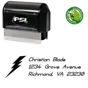 PSI Pre-Ink Thunder Compliant Customized Address Stamp