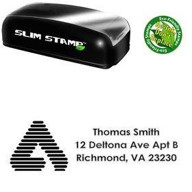Slim Pre-Ink A College Halo Creative Address Stamp