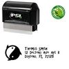 Pre-Inked Ying Yang Gilligans Island Personal Address Stamp