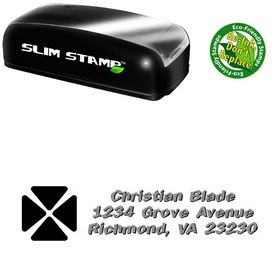 Portable Clover Tickertape Personalized Address Stamp