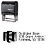 Self Inking Davis Buildings Personalized Address Stamper