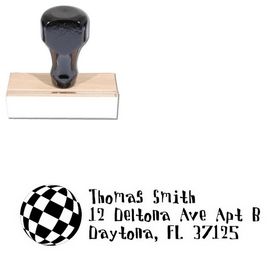 Disco Ball Davis Custom Address Ink Stamp