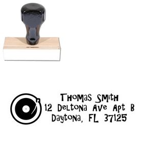 Turntable Gilligans Island Personalized Address Ink Stamp