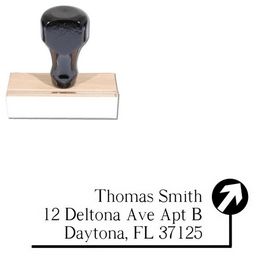 Path Roman Custom Address Rubber Stamp