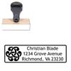 Links Trebuchet MS Personalized Address Rubber Stamp