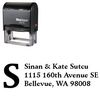 Self-Inking Initial Fill Schneidler Personal Address Stamp