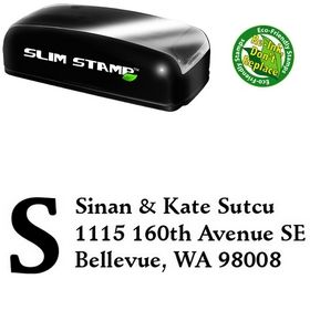 Slimline Initial Fill Schneidler Personal Address Stamp