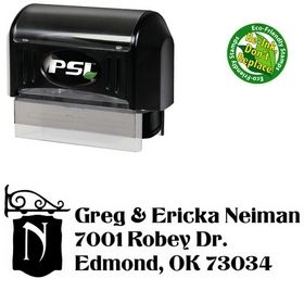 PSI Pre-Ink Titania Monogrammed Address Stamper