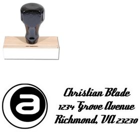 A Inside Deftone Stylus Custom Address Ink Stamp