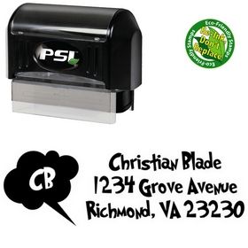 Pre-Inked Grinched Address Rubber Stamp