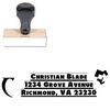 Shadow Tag Personalized Address Rubber Stamp