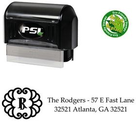 PSI Pre-Ink Initial Palatino Custom Address Stamper