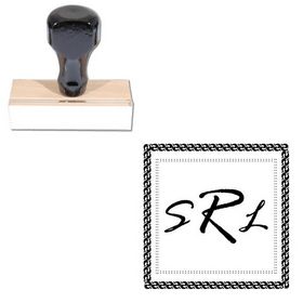 Rage Italic Initials Stamp