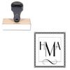 Parisian Monogrammed Rubber Stamp