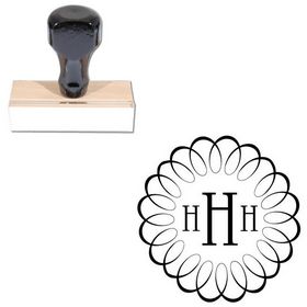 University Roman Personal Round Initial Stamper