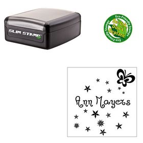 Slim Pre Ink Jandles Personal Monogrammed Rubber Stamp