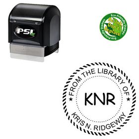 PSI Pre-Inked Comic Sans Monogram Stamp