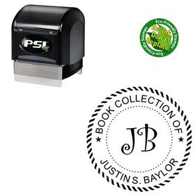 PSI Curlz Personal Round Rubber Stamp