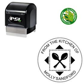 PSI Pre-Inked Arial Custom Made Monogramed Stamp