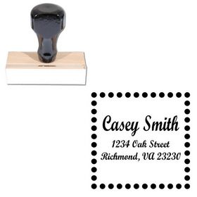 Script Bold Personalized Monogram Address Stamp