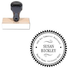 Mincho Personalized Address Monogram Stamp