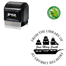 PSI Brush Script Custom Made Monogram Rubber Stamp