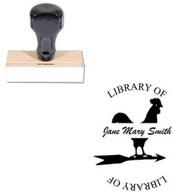 Brush Script Personalized Monogramed Stamps