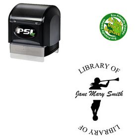 PSI Pre-Ink Brush Script Personal Round Monogram Stamp