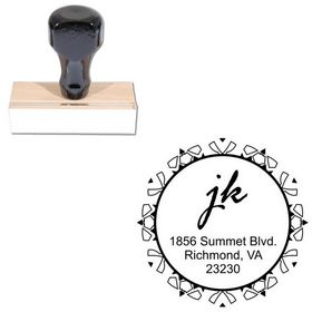 Rage Italic Personalized Monogramed Stamp