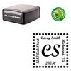 Slim Pre-Ink Script Bold Customized Monogrammed Rubber Stamp