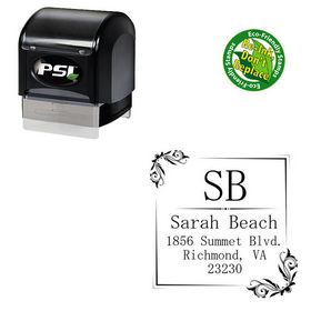 Pre Inked Mincho Personalized Monogramed Stamp